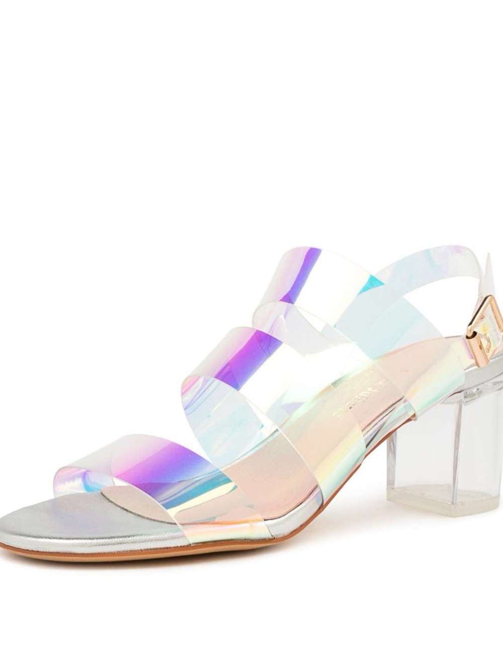 Django & Juliette Skytles Holographic “Rainbow”Women's Sandals
